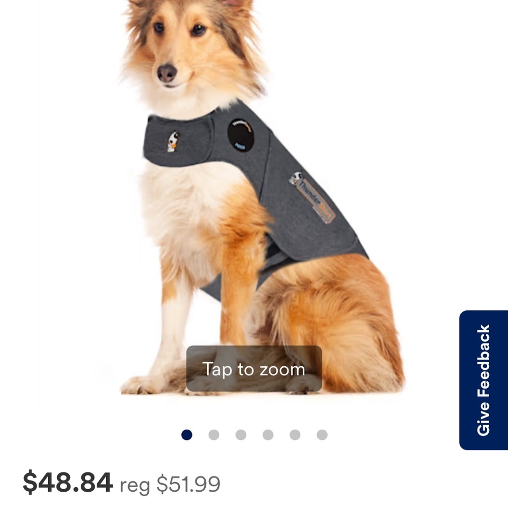 ThunderShirt Dog Anxiety Jacket - Gray - Size Large 🐶🐾 - Picture 2 of 6